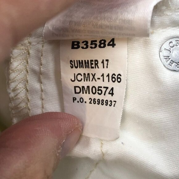 J. Crew Womens Lookout Jeans Size 28 High Rise Skinny White Denim Chic Casual - Picture 10 of 12